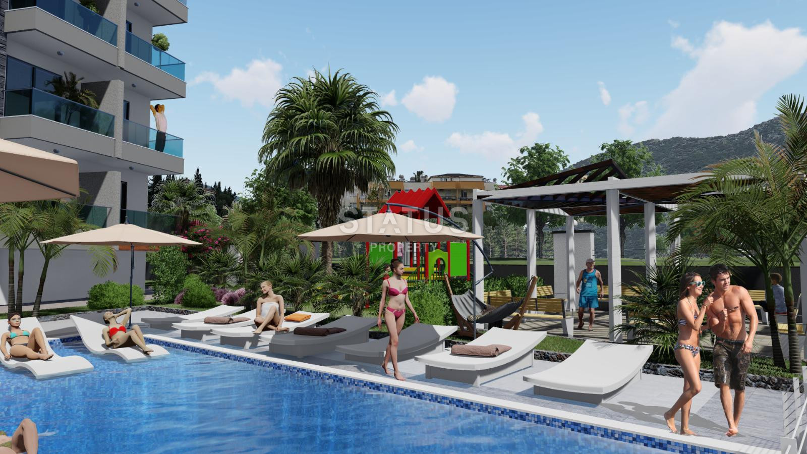 Комплекс на финальной стадии строительства в 300 метрах от моря в районе Газипаша, 48-85 м.кв фото 11