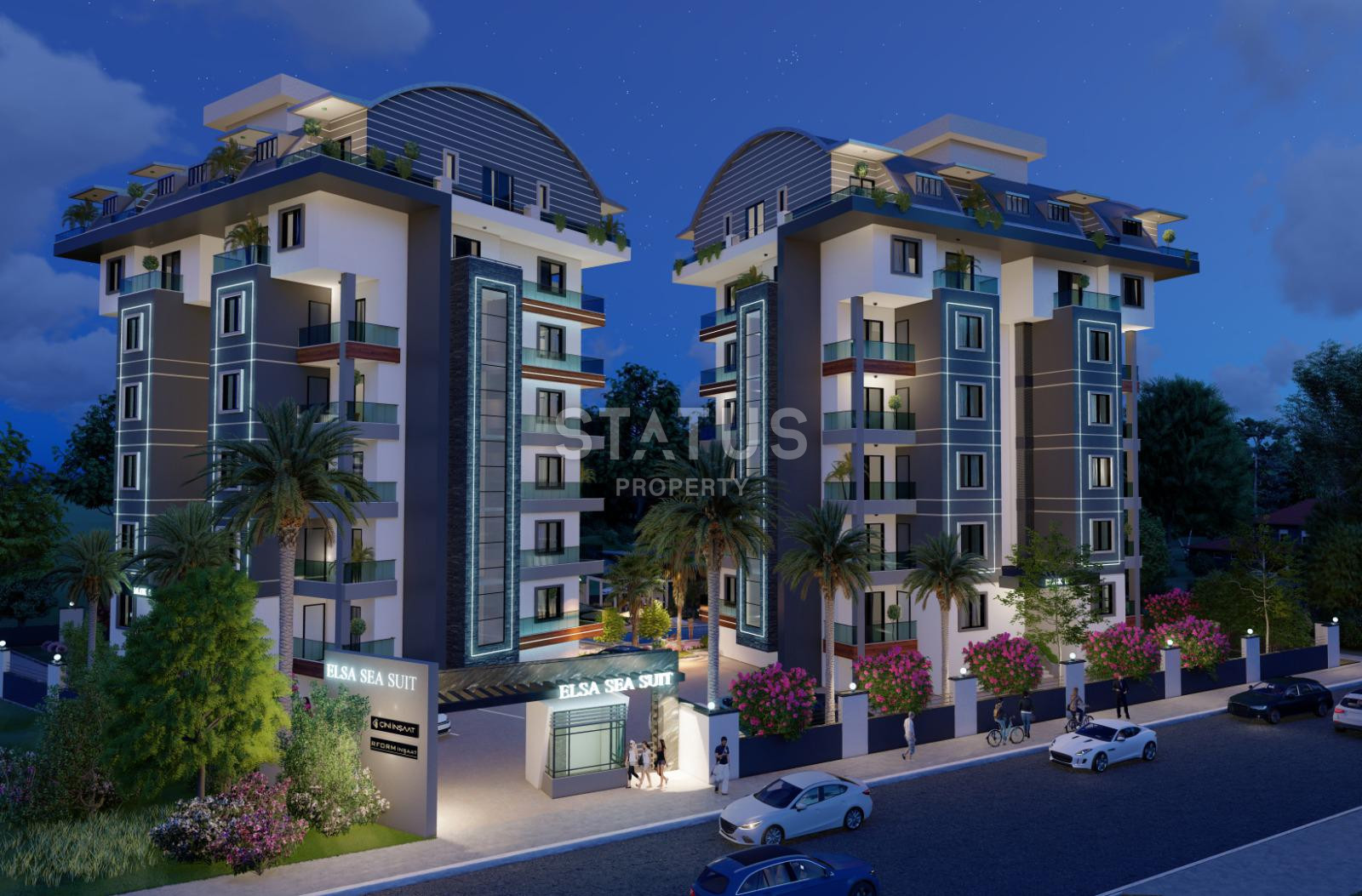 Комплекс на финальной стадии строительства в 300 метрах от моря в районе Газипаша, 48-85 м.кв фото 17