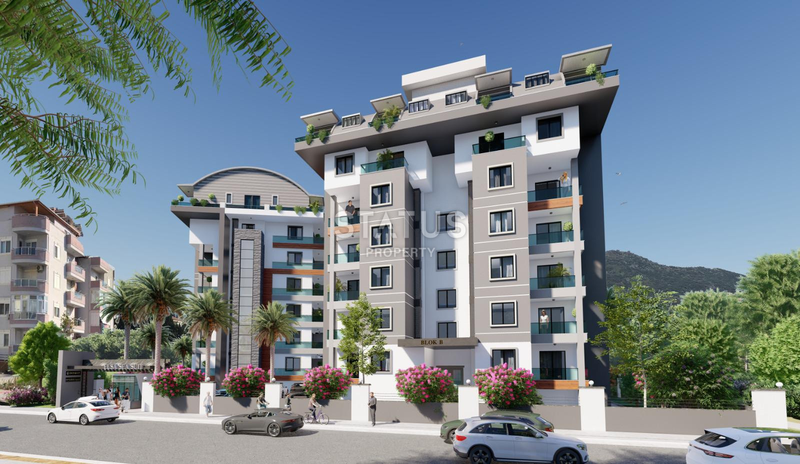 Комплекс на финальной стадии строительства в 300 метрах от моря в районе Газипаша, 48-85 м.кв фото 18