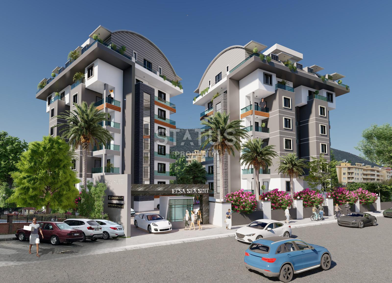 Комплекс на финальной стадии строительства в 300 метрах от моря в районе Газипаша, 48-85 м.кв фото 19