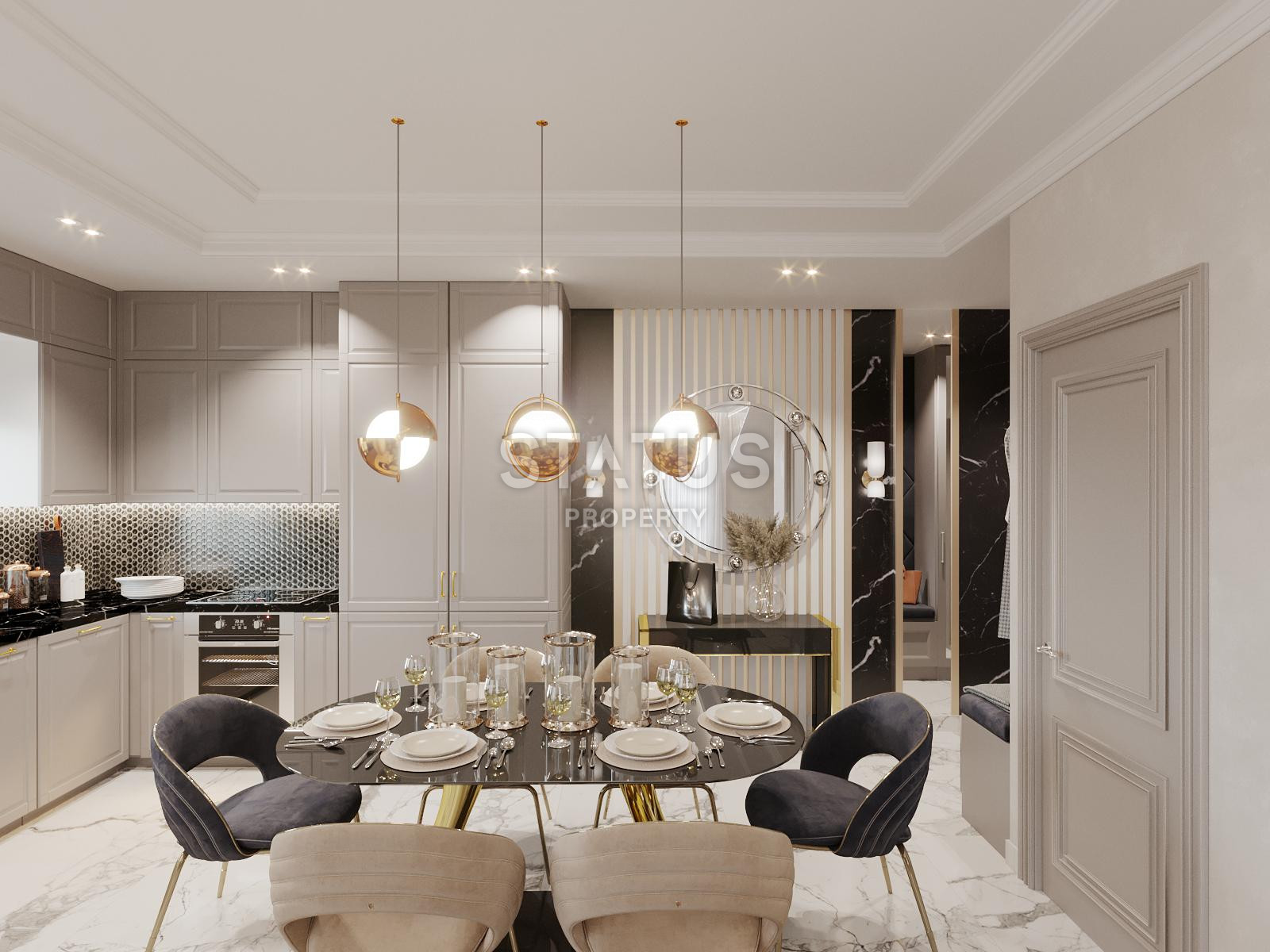 Выгодный инвестиционный проект на этапе котлована в самом центре района Махмутлар, 51-150 м.кв. фото 22