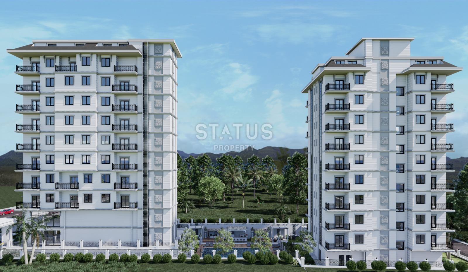 Выгодный инвестиционный проект на этапе котлована в самом центре района Махмутлар, 51-150 м.кв. фото 30