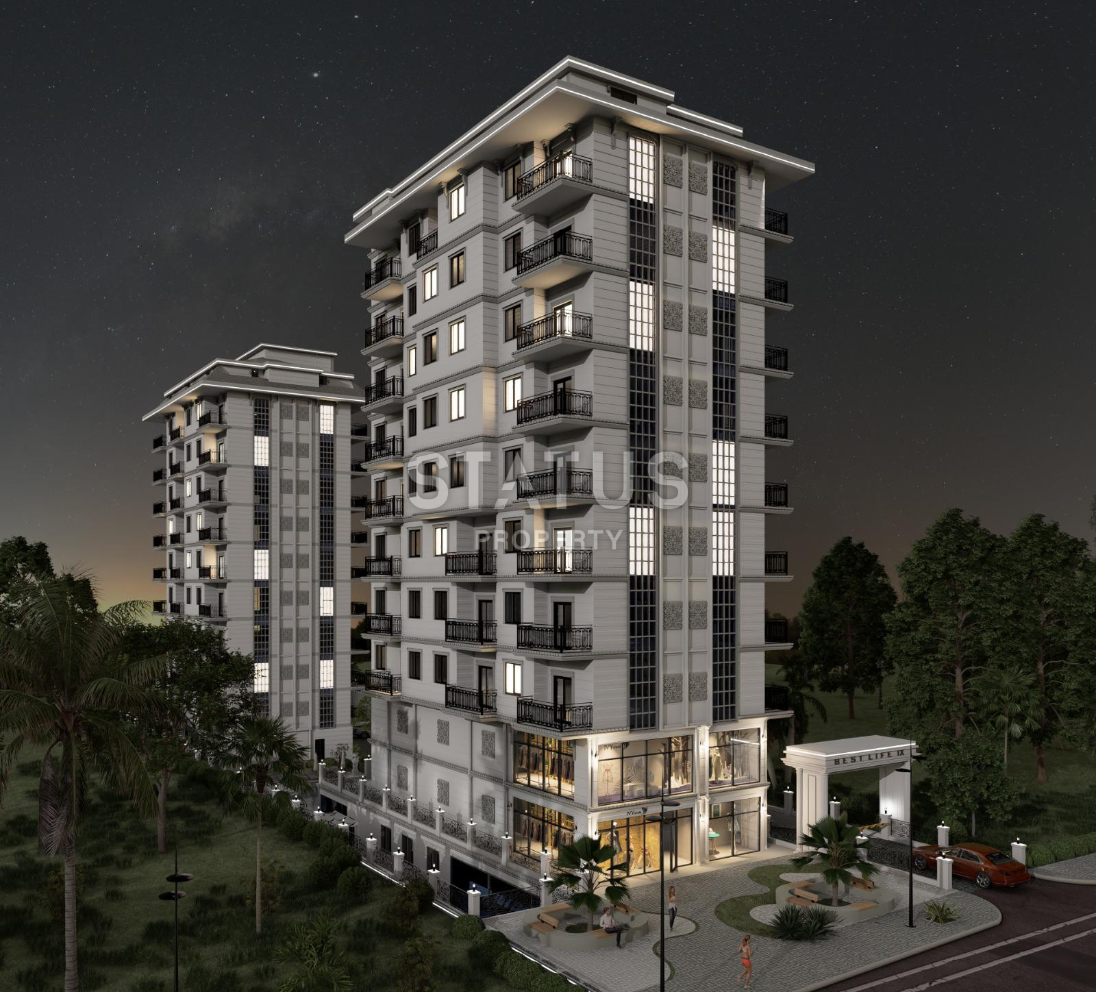 Выгодный инвестиционный проект на этапе котлована в самом центре района Махмутлар, 51-150 м.кв. фото 46