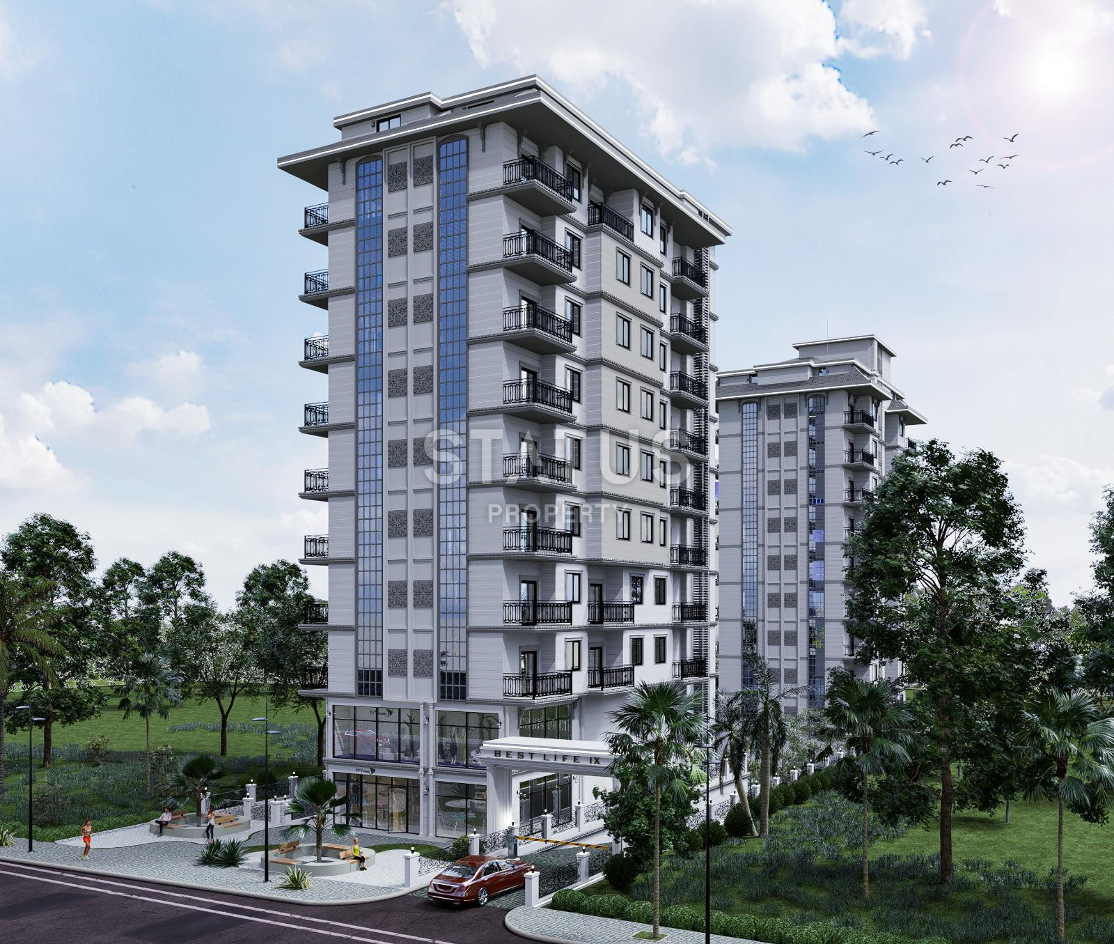 Выгодный инвестиционный проект на этапе котлована в самом центре района Махмутлар, 51-150 м.кв. фото 62