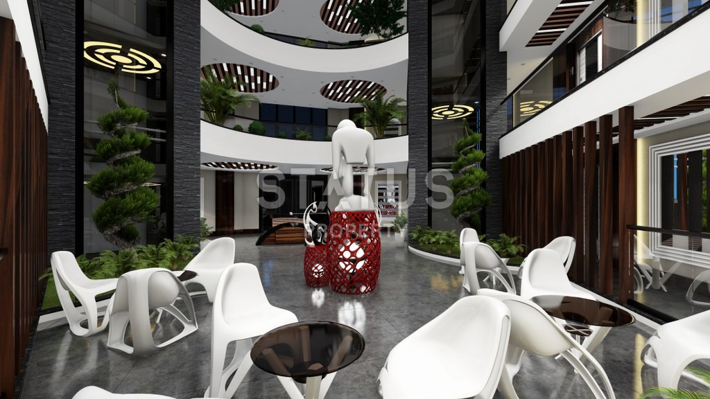 Новый инвестиционный проект повышенного комфорта с инфинити бассейном на крыше в районе Махмутлар 65-135 кв.м. фото 8