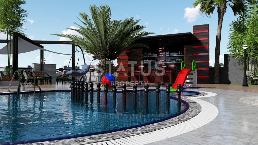 Новый инвестиционный проект повышенного комфорта с инфинити бассейном на крыше в районе Махмутлар 65-135 кв.м. фото 13