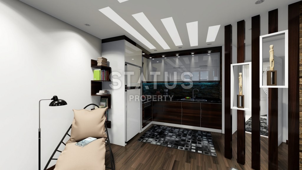 Новый инвестиционный проект повышенного комфорта с инфинити бассейном на крыше в районе Махмутлар 65-135 кв.м. фото 25