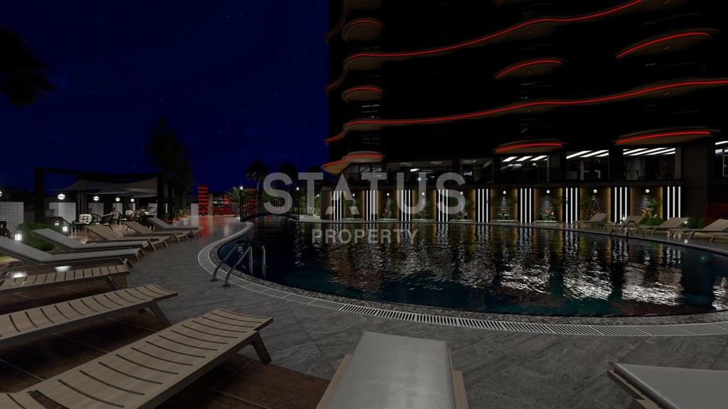 Новый инвестиционный проект повышенного комфорта с инфинити бассейном на крыше в районе Махмутлар 65-135 кв.м. фото 33