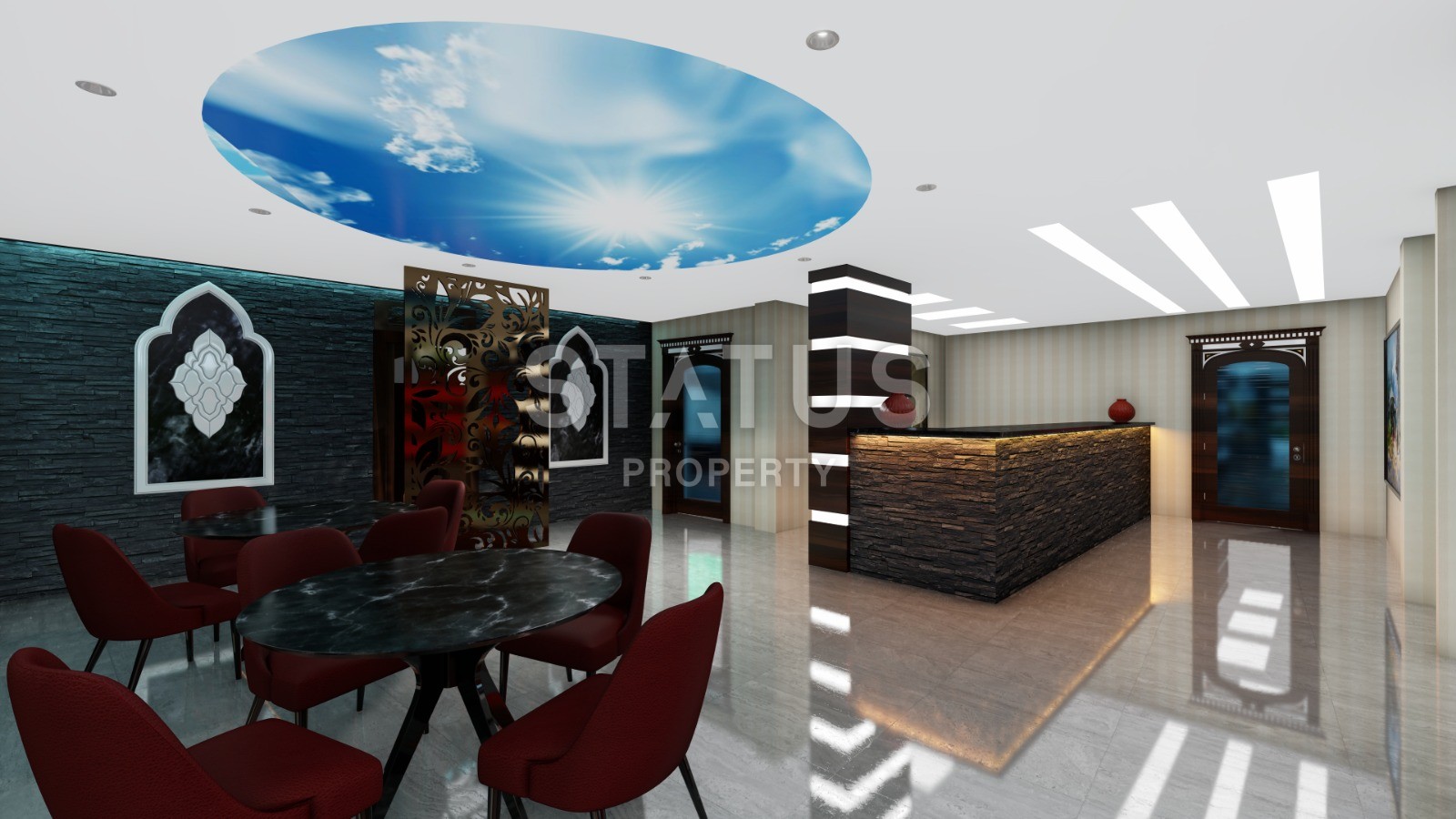 Новый инвестиционный проект повышенного комфорта с инфинити бассейном на крыше в районе Махмутлар 65-135 кв.м. фото 37