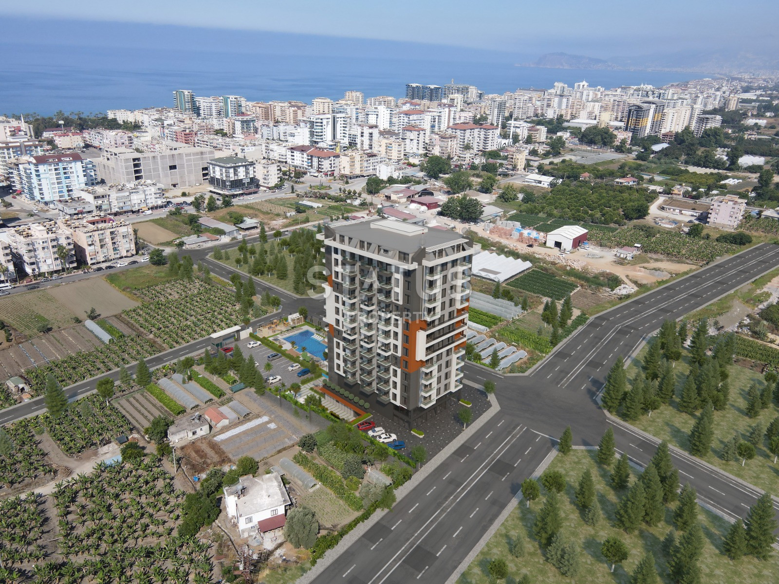 New complex under construction in the center of Mahmutlar district, 50-160 sq.m. фото 9