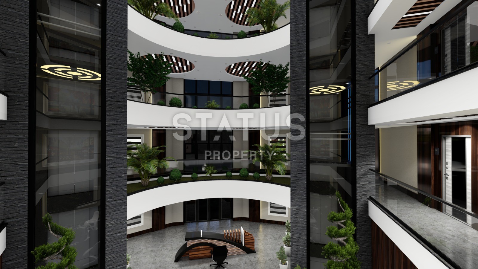 Новый инвестиционный проект повышенного комфорта с инфинити бассейном на крыше в районе Махмутлар 65-135 кв.м. фото 44