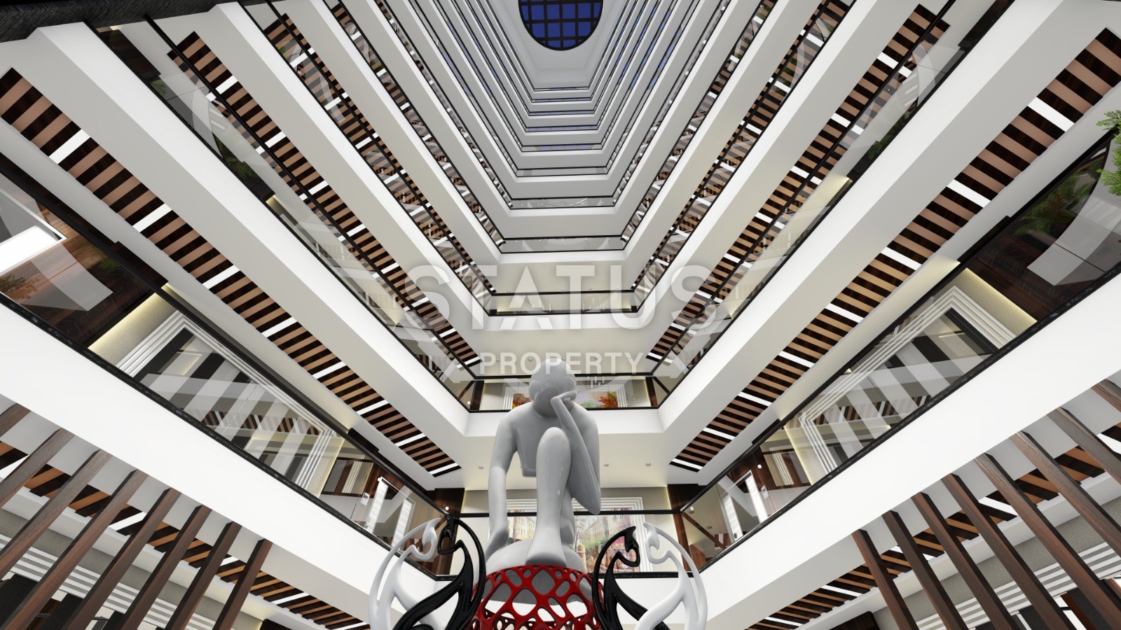 Новый инвестиционный проект повышенного комфорта с инфинити бассейном на крыше в районе Махмутлар 65-135 кв.м. фото 46