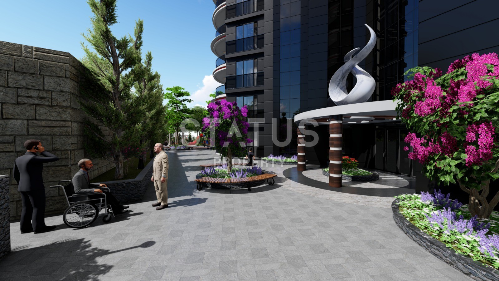 Новый инвестиционный проект повышенного комфорта с инфинити бассейном на крыше в районе Махмутлар 65-135 кв.м. фото 47