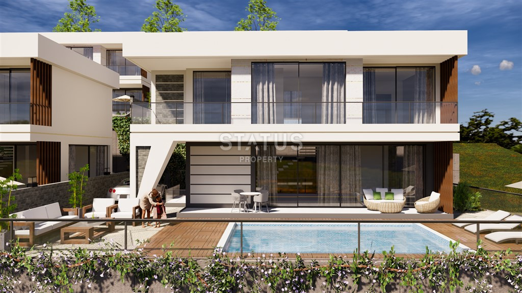 Последние 2 люкс виллы по СУПЕР ЦЕНЕ на этапе строительства в центре Алании, Бекташ, 157м.кв фото 11