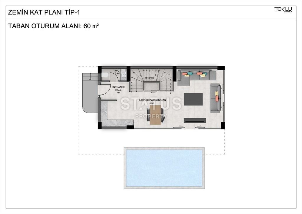 Последние 2 люкс виллы по СУПЕР ЦЕНЕ на этапе строительства в центре Алании, Бекташ, 157м.кв фото 22
