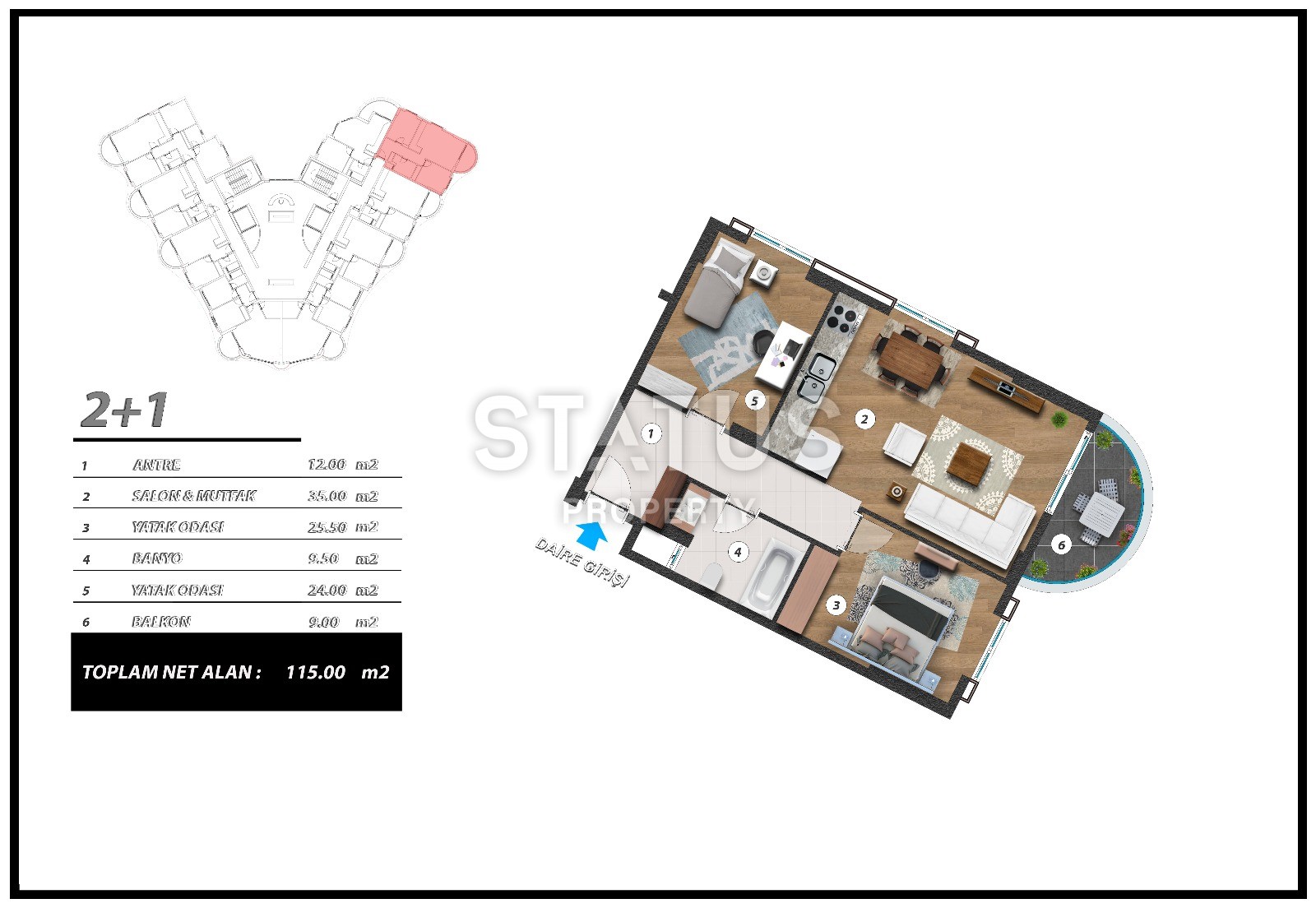 Новый инвестиционный проект повышенного комфорта с инфинити бассейном на крыше в районе Махмутлар 65-135 кв.м. фото 57