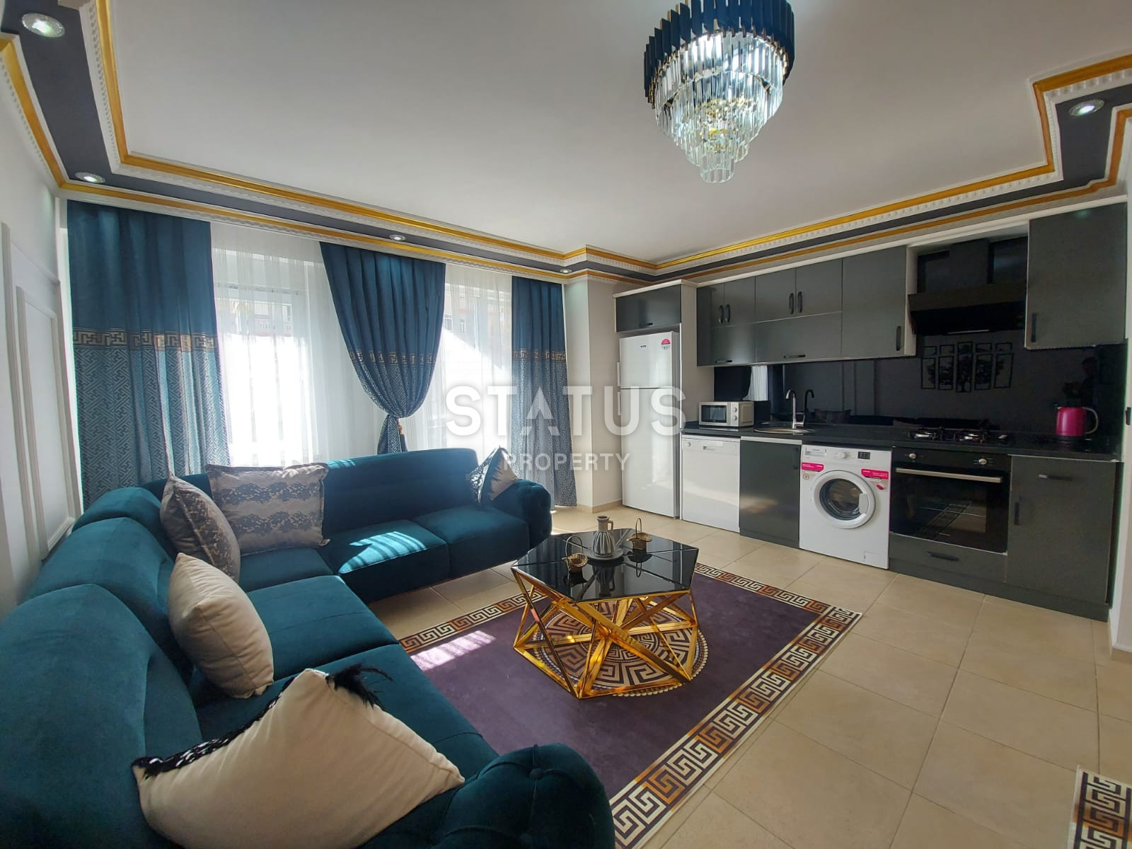 Выгодное предложение апартаментов 2+1 на ул. Барбаросса в Махмутларе, полный пакет мебели и бытовой техники, 110м2 фото 3