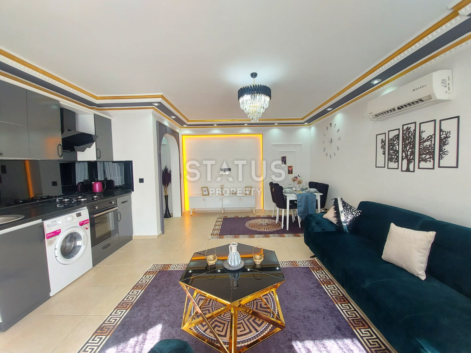 Выгодное предложение апартаментов 2+1 на ул. Барбаросса в Махмутларе, полный пакет мебели и бытовой техники, 110м2 фото 4