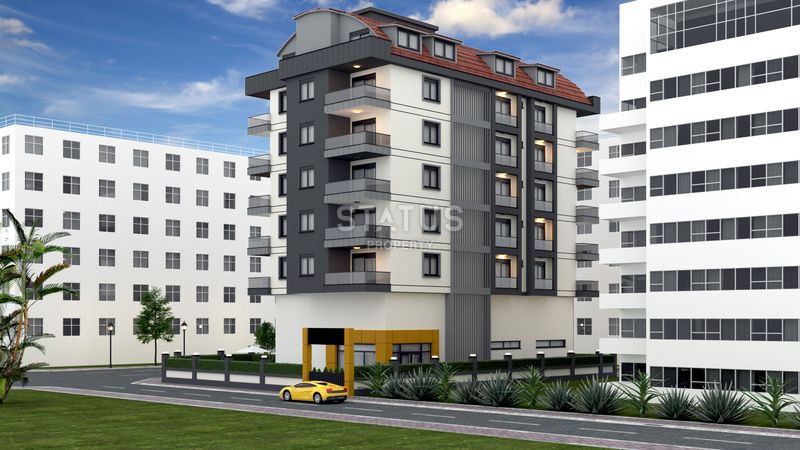Новый комплекс на стадии строительства в 200 м. от моря в Махмутларе, 60-155 кв.м. фото 2