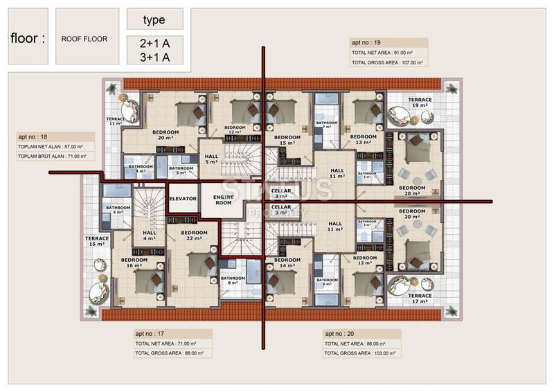 Новый комплекс на стадии строительства в 200 м. от моря в Махмутларе, 60-155 кв.м. фото 12