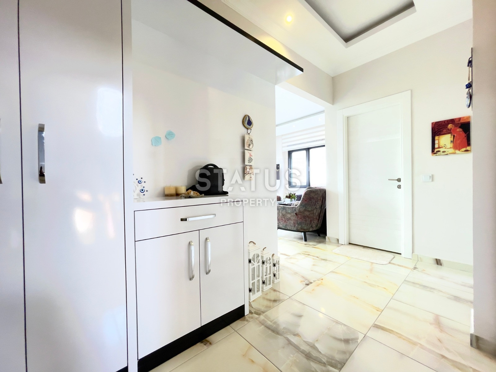 Квартира с видом на море и горы в районе Кестель, 1+1, 80 кв.м. фото 3