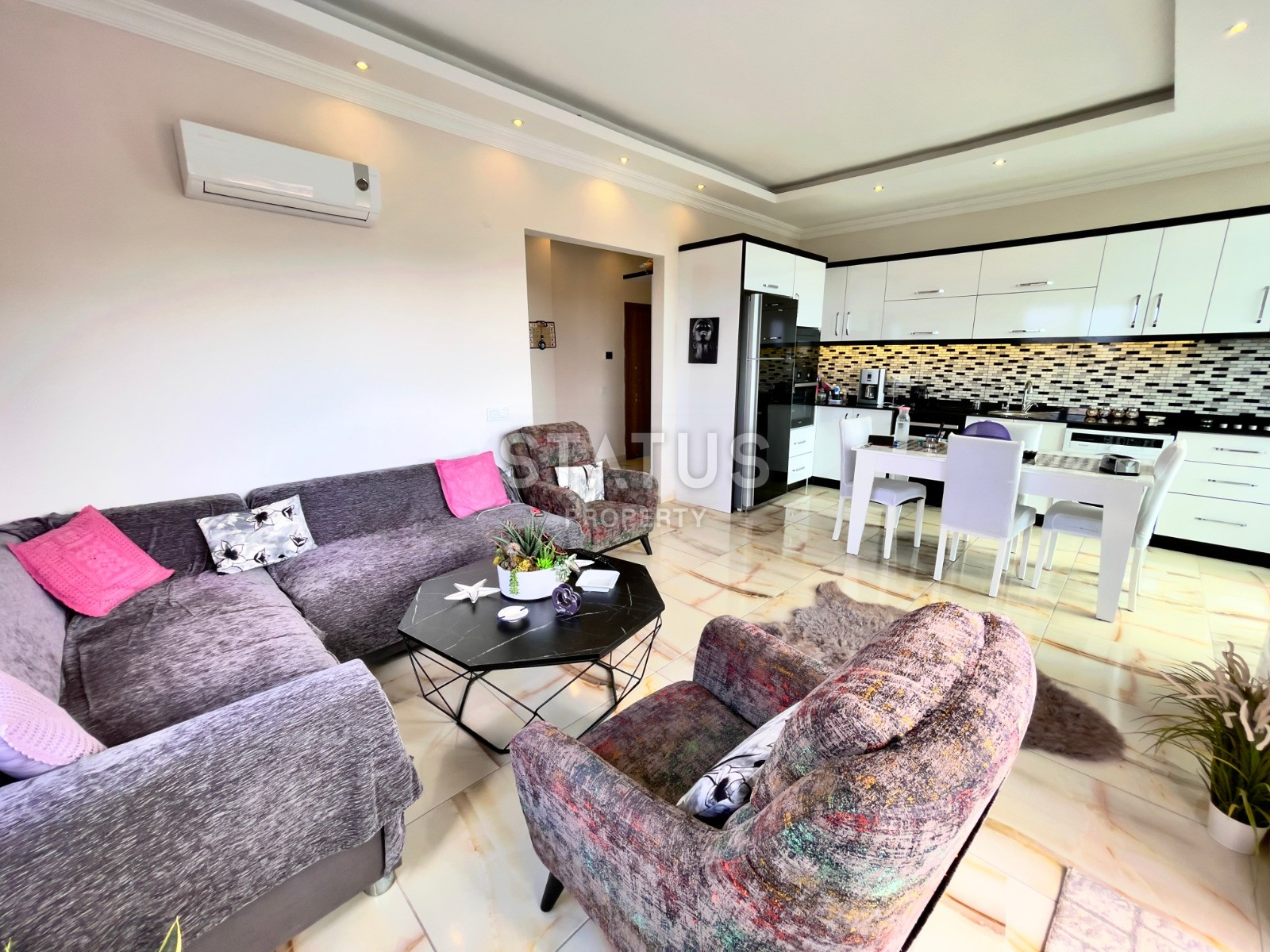 Квартира с видом на море и горы в районе Кестель, 1+1, 80 кв.м. фото 5