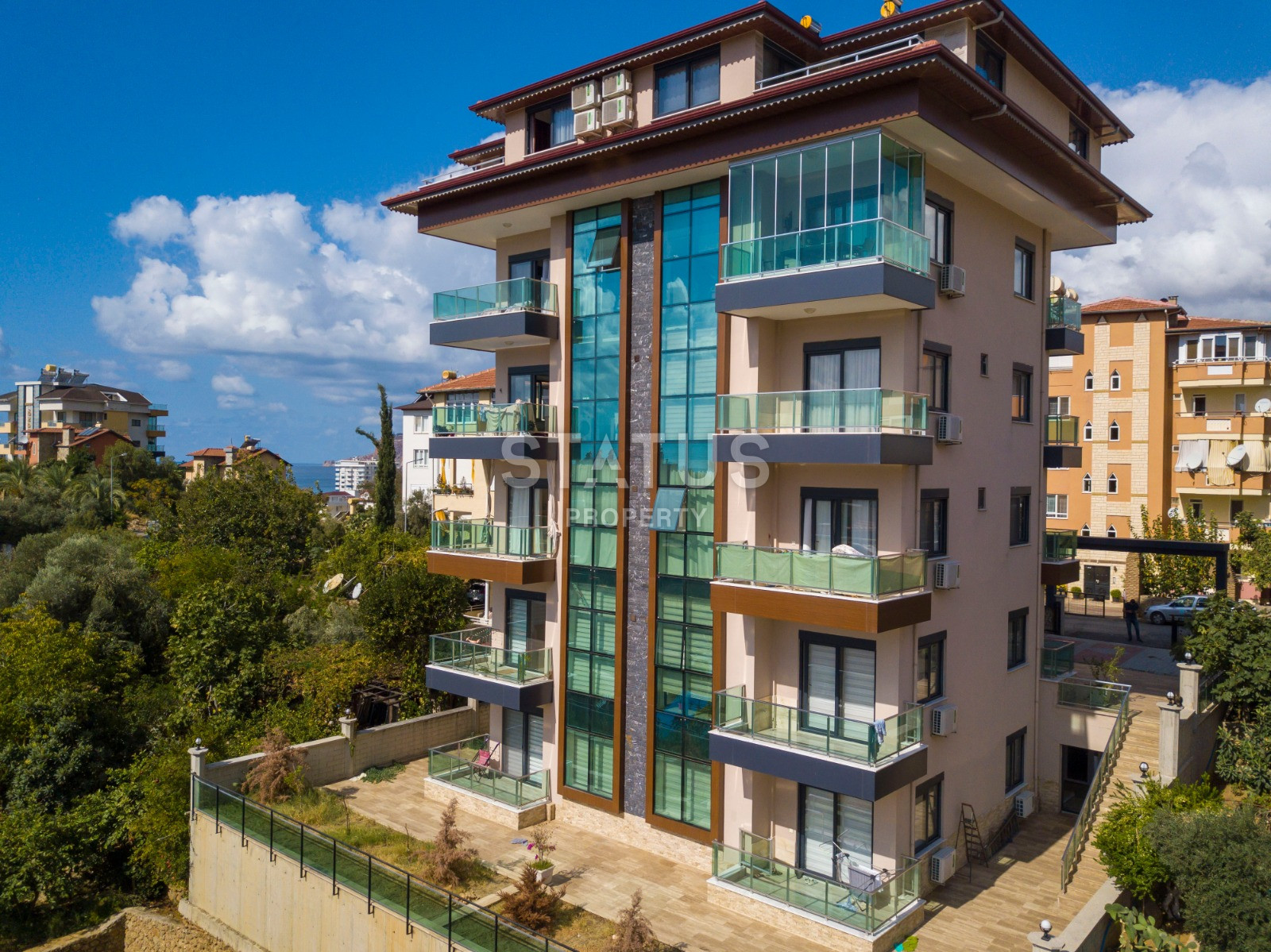 Квартира с видом на море и горы в районе Кестель, 1+1, 80 кв.м. фото 6