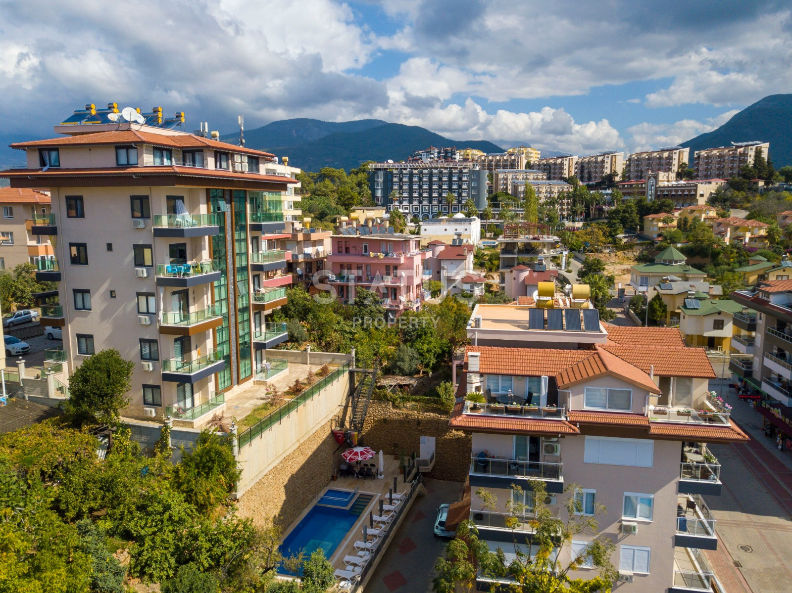 Квартира с видом на море и горы в районе Кестель, 1+1, 80 кв.м. фото 9