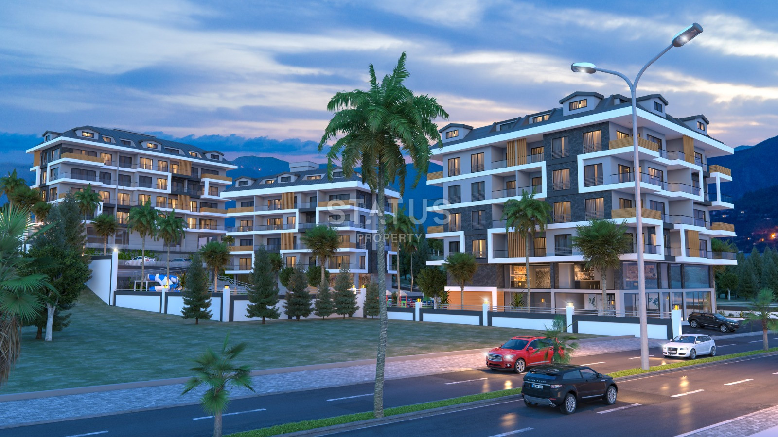 Новый проект на стадии строительства в самом центре Алании, 2+1, 3+1  Дуплексы. фото 6