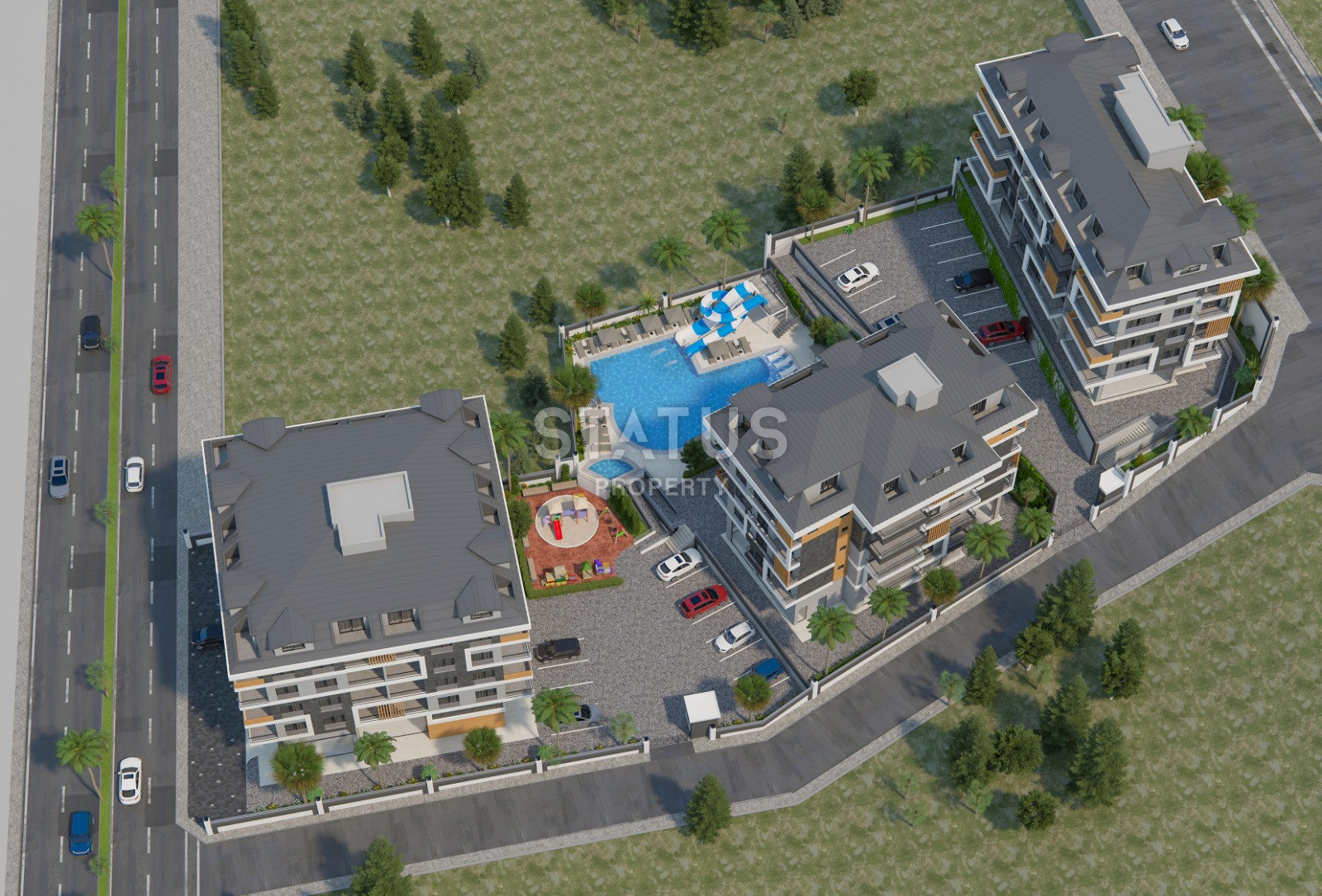 Новый проект на стадии строительства в самом центре Алании, 2+1, 3+1  Дуплексы. фото 8