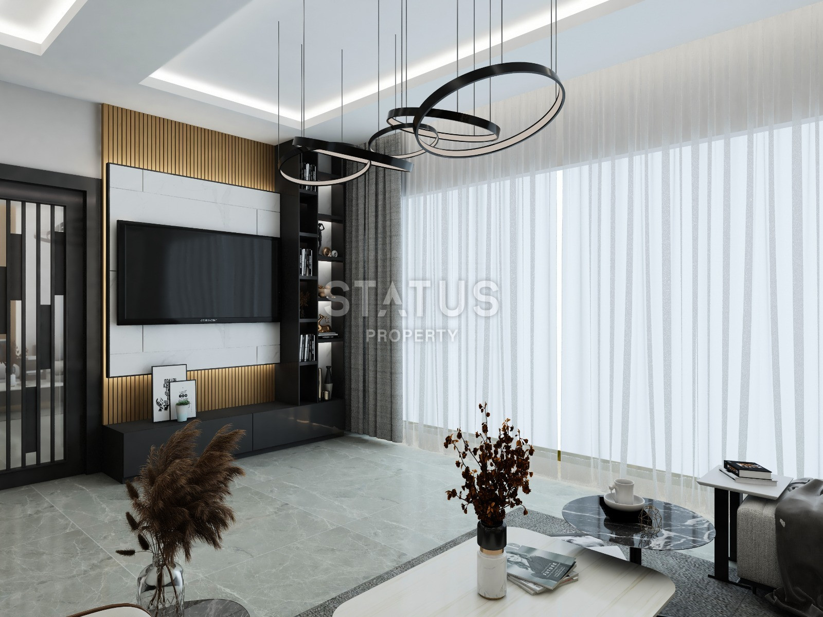 Новый проект на стадии строительства в самом центре Алании, 2+1, 3+1  Дуплексы. фото 18