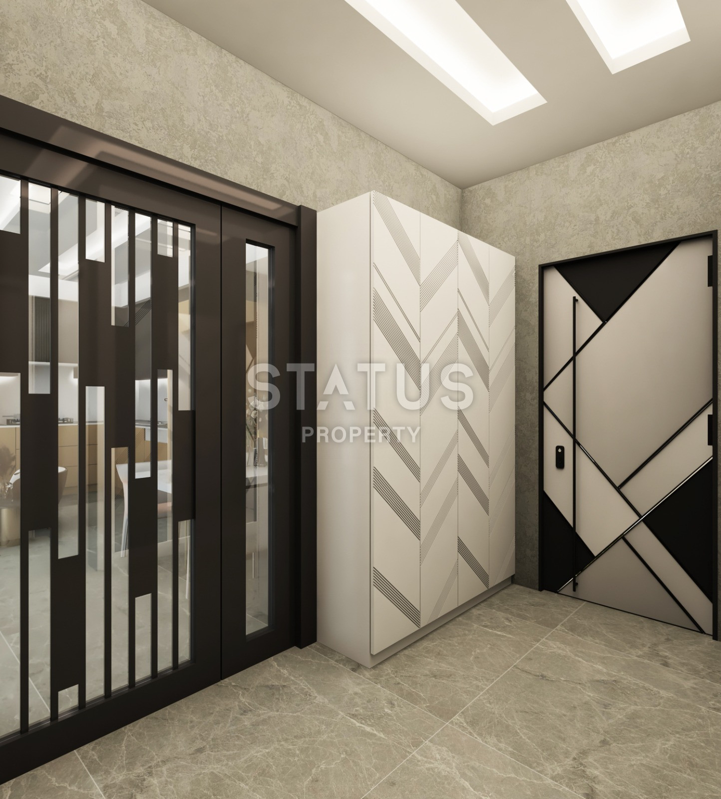 Новый проект на стадии строительства в самом центре Алании, 2+1, 3+1  Дуплексы. фото 19