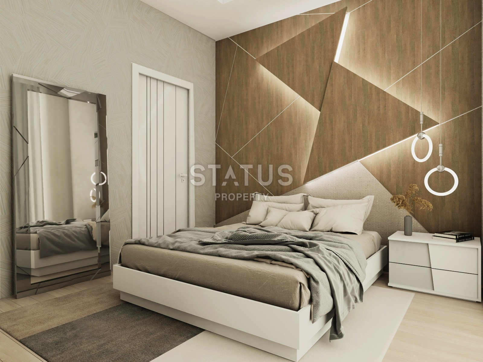 Новый проект на стадии строительства в самом центре Алании, 2+1, 3+1  Дуплексы. фото 20