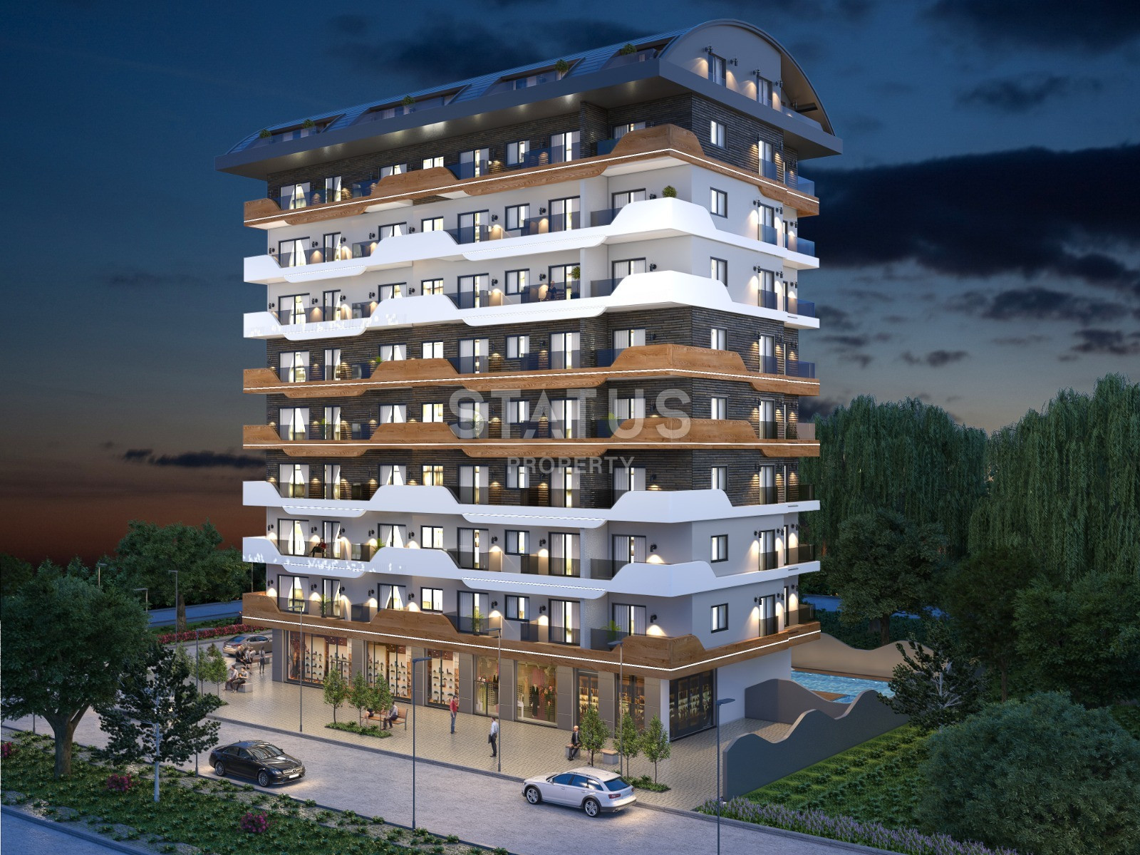 Выгодные инвестиции на стадии котлована в Махмутларе , 45-164 кв.м. фото 7