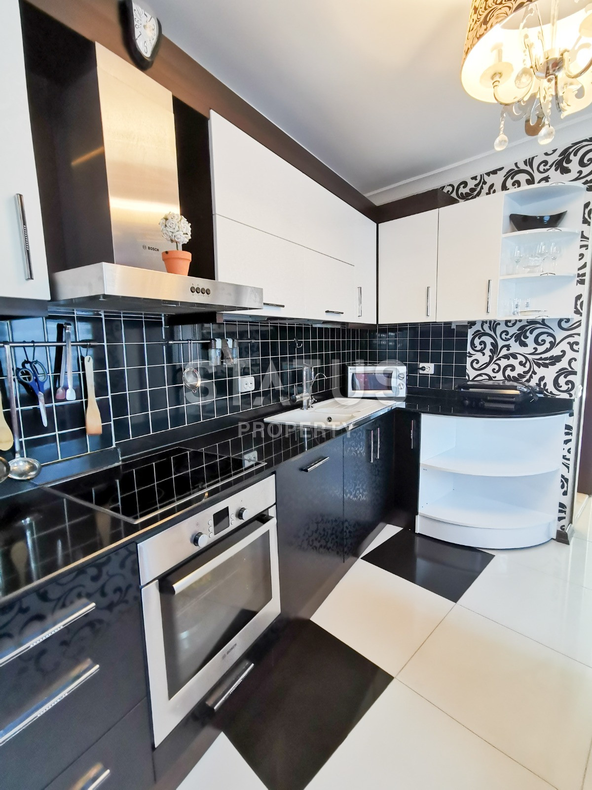 Пентхаус с шикарным видом на море в элитном комплексе вилл, 200 м до моря в Авсалларе, 140 кв м фото 3