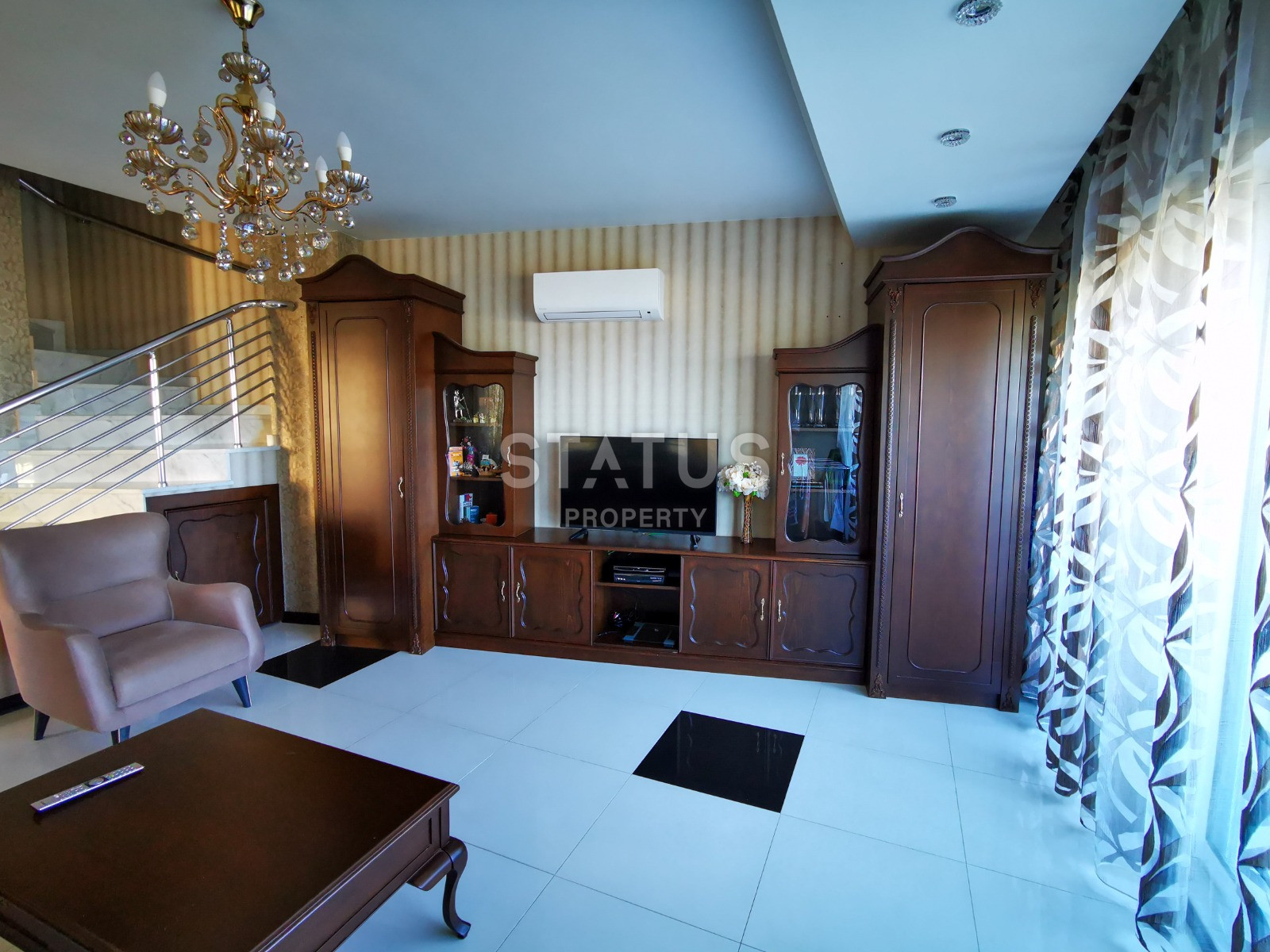 Пентхаус с шикарным видом на море в элитном комплексе вилл, 200 м до моря в Авсалларе, 140 кв м фото 11