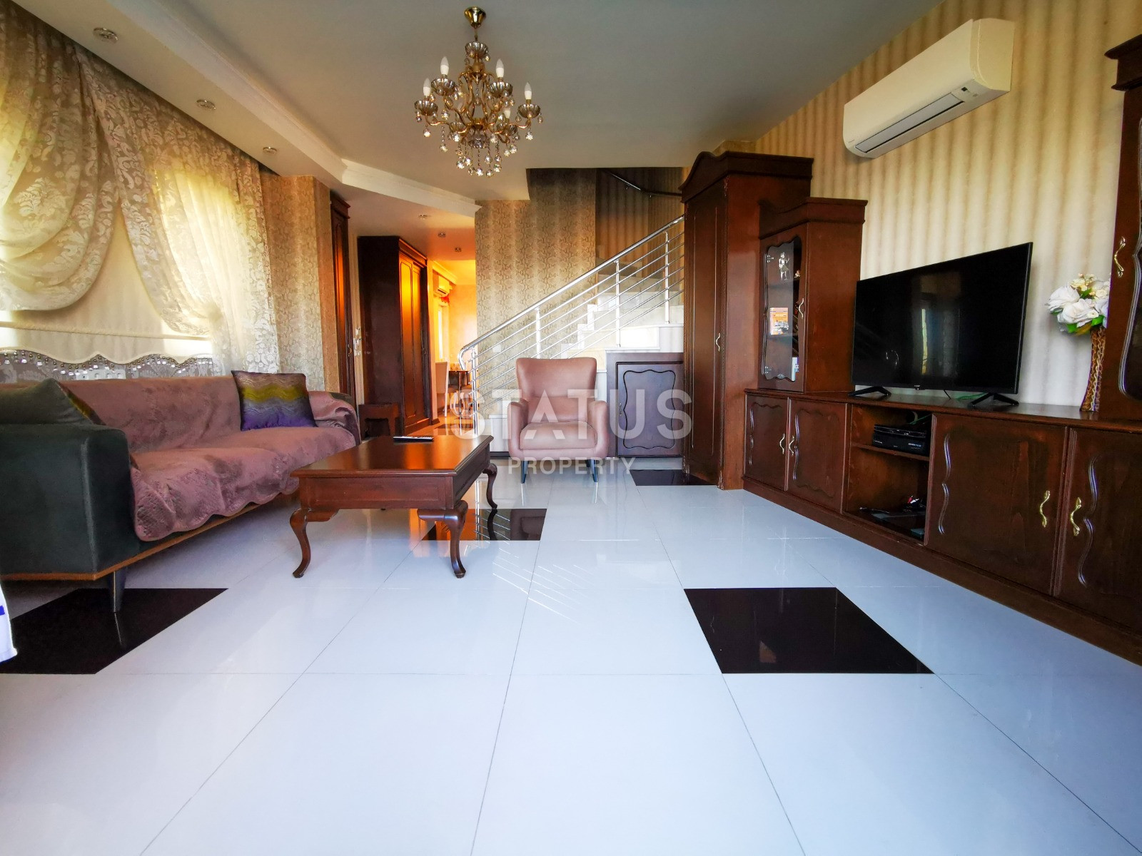 Пентхаус с шикарным видом на море в элитном комплексе вилл, 200 м до моря в Авсалларе, 140 кв м фото 14