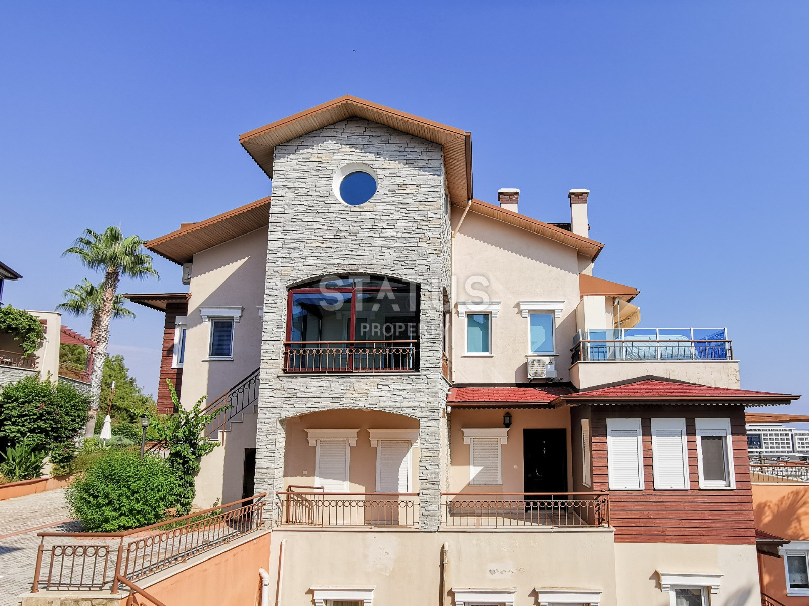 Пентхаус с шикарным видом на море в элитном комплексе вилл, 200 м до моря в Авсалларе, 140 кв м фото 16