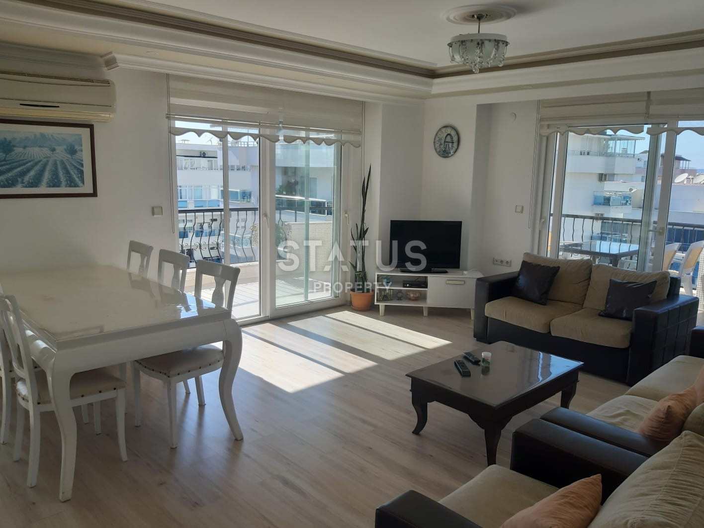 Дуплекс 4+1 с видом на море и горы в районе Махмутлар, 220 кв.м. фото 11