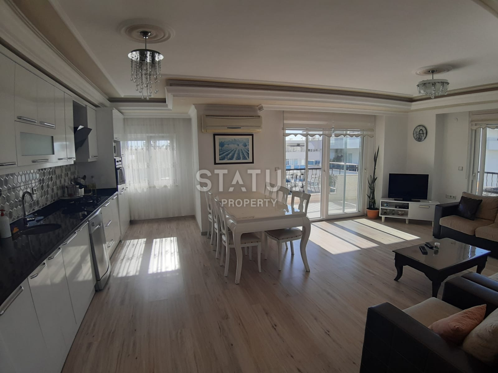 Дуплекс 4+1 с видом на море и горы в районе Махмутлар, 220 кв.м. фото 15