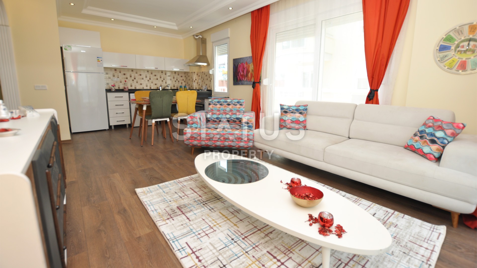 Трехкомнатная квартира с мебелью по СУПЕР цене в центре Мамхутларе. 110 кв.м. фото 5