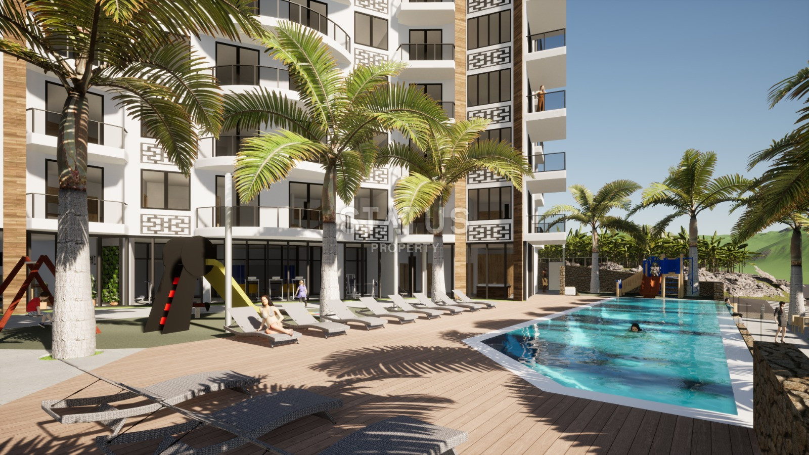 Investment project in Mahmutlar, apartments with sea and mountain views, 53-78 m2 фото 3