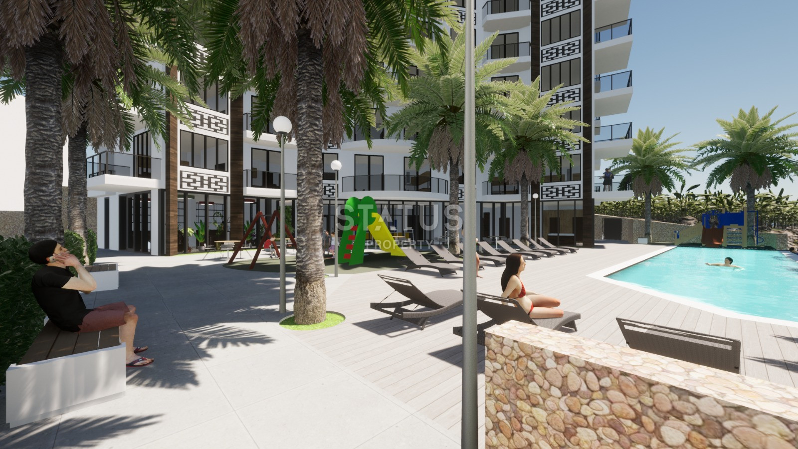 Investment project in Mahmutlar, apartments with sea and mountain views, 53-78 m2 фото 17