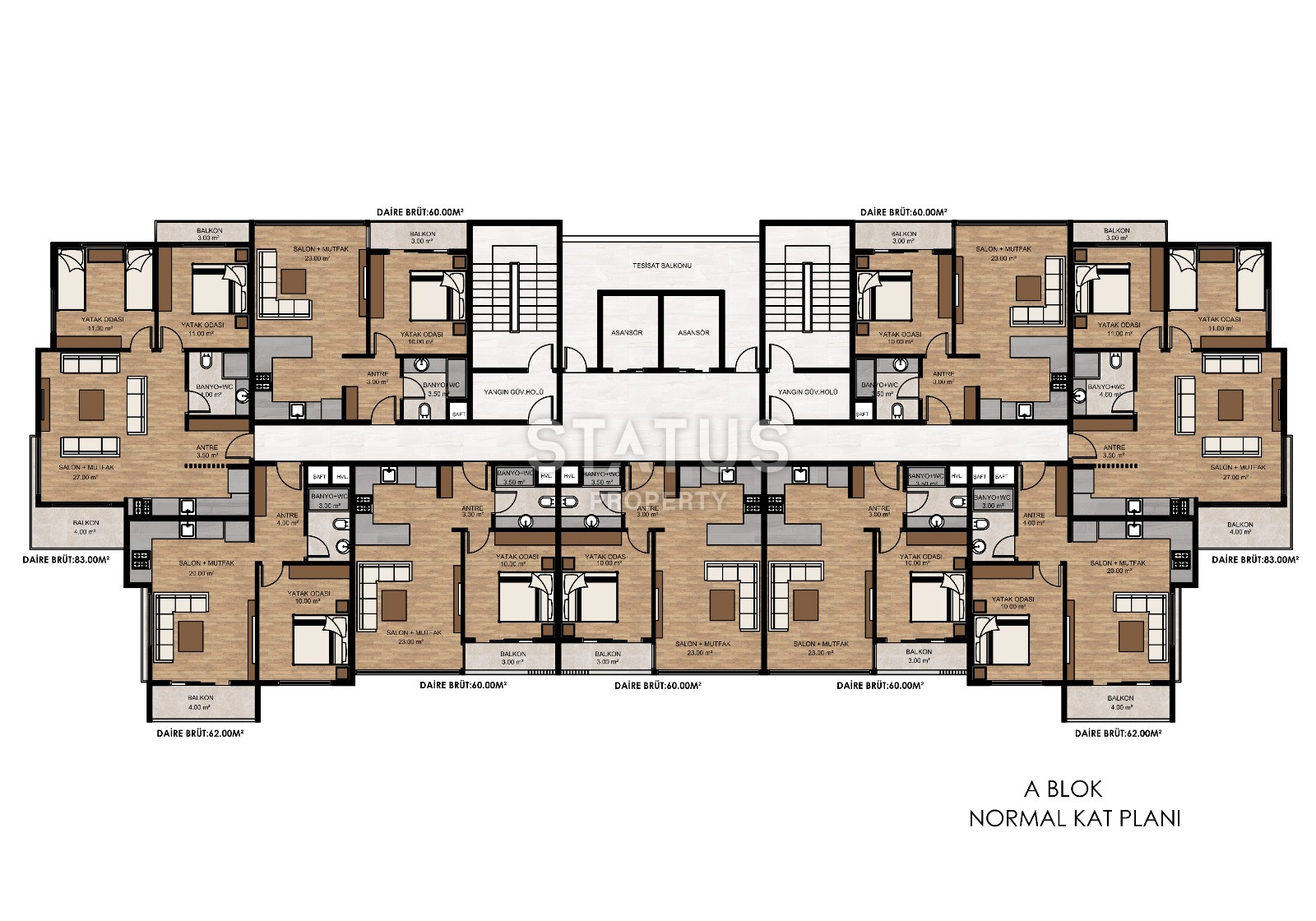 Инвестиционный проект в городе МЕРСИН! Квартиры с видом на море: 1+1 – 62 кв м, 2+1 – 83 кв м. фото 13