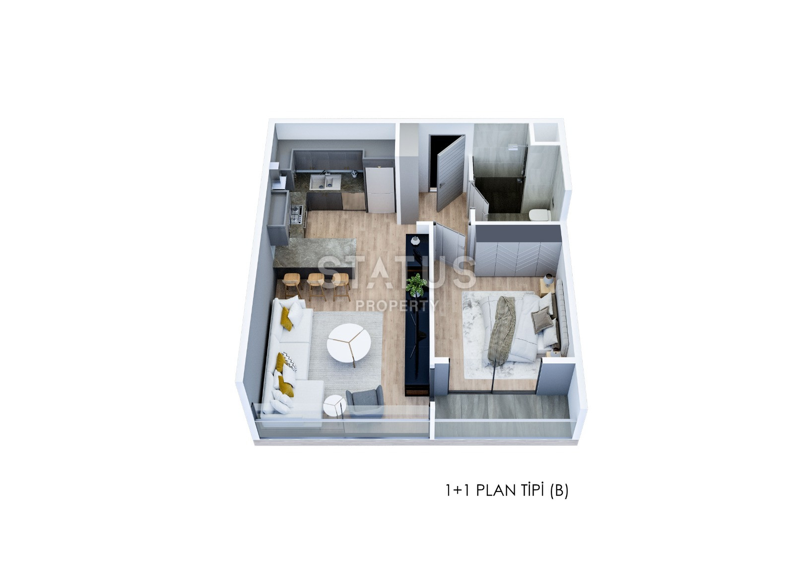 Инвестиционный проект в городе МЕРСИН! Квартиры с видом на море: 1+1 – 62 кв м, 2+1 – 83 кв м. фото 15