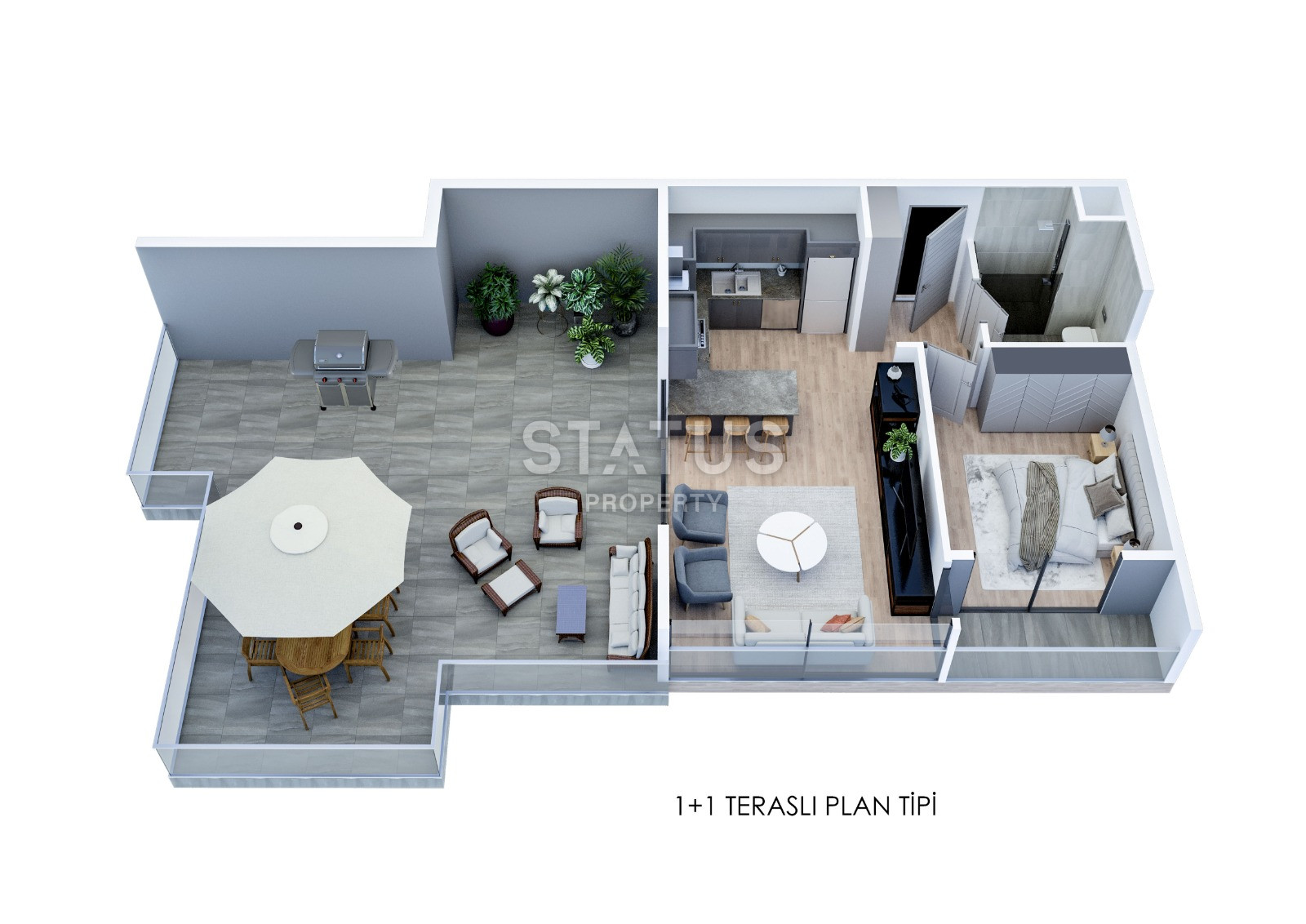 Инвестиционный проект в городе МЕРСИН! Квартиры с видом на море: 1+1 – 62 кв м, 2+1 – 83 кв м. фото 17