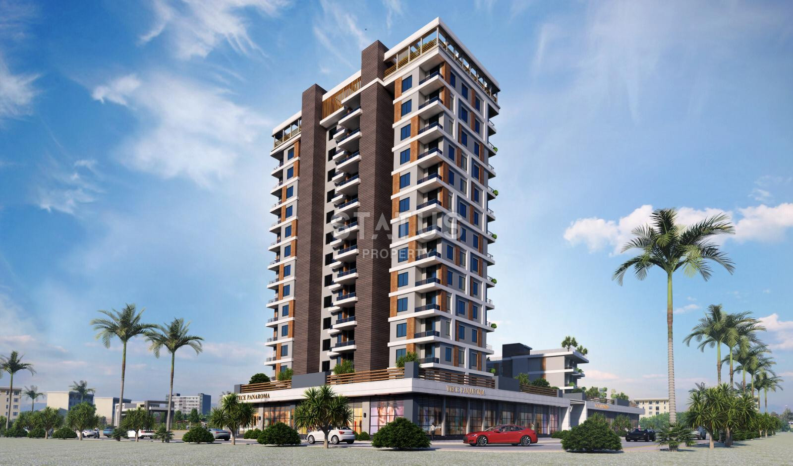 Комплекс на стадии строительства с видовыми квартирами 2+1 – 110 кв м, 3+1 – 120 кв м в районе Тедже, Мерсин. фото 8