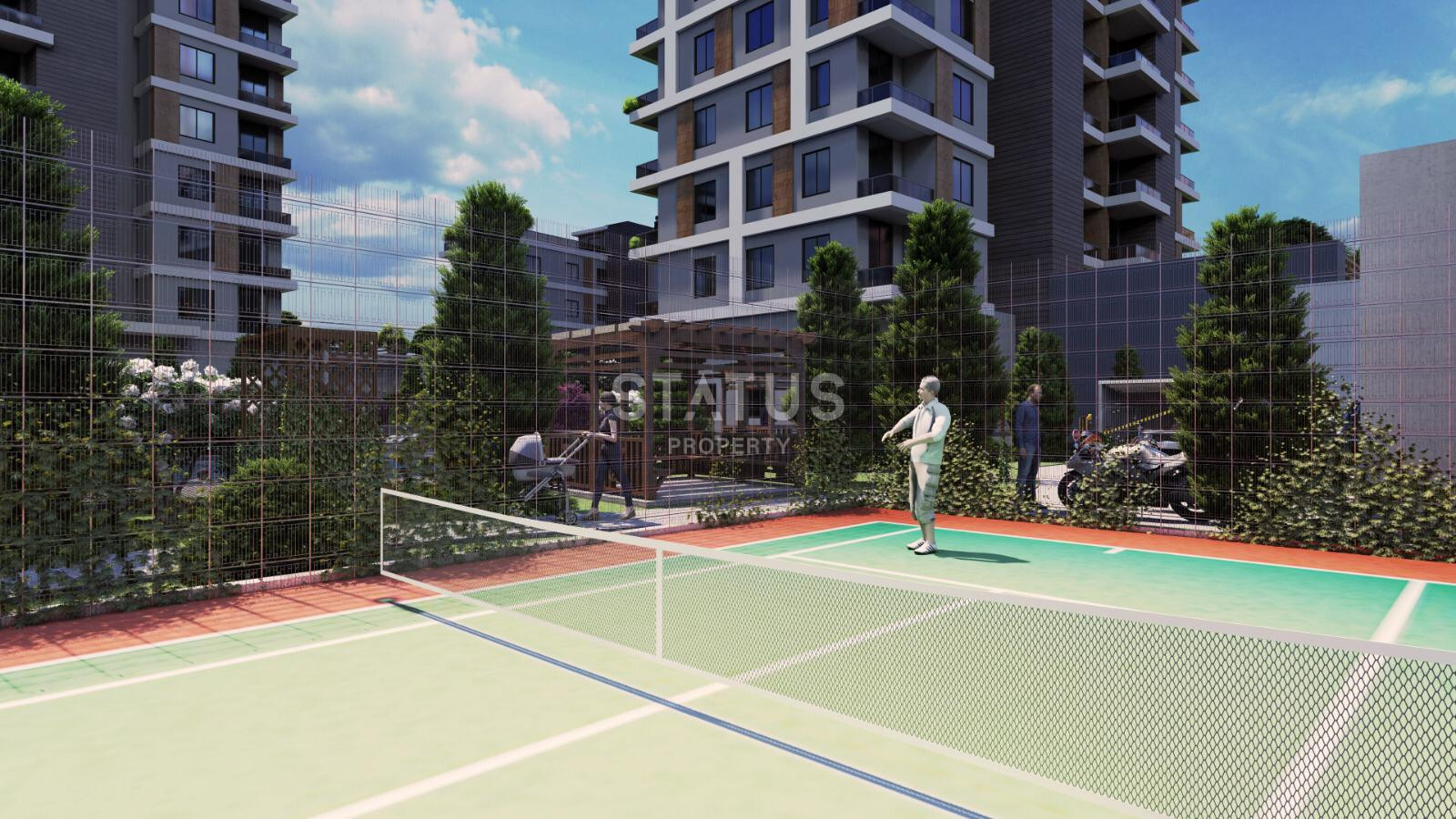 Комплекс на стадии строительства с видовыми квартирами 2+1 – 110 кв м, 3+1 – 120 кв м в районе Тедже, Мерсин. фото 12