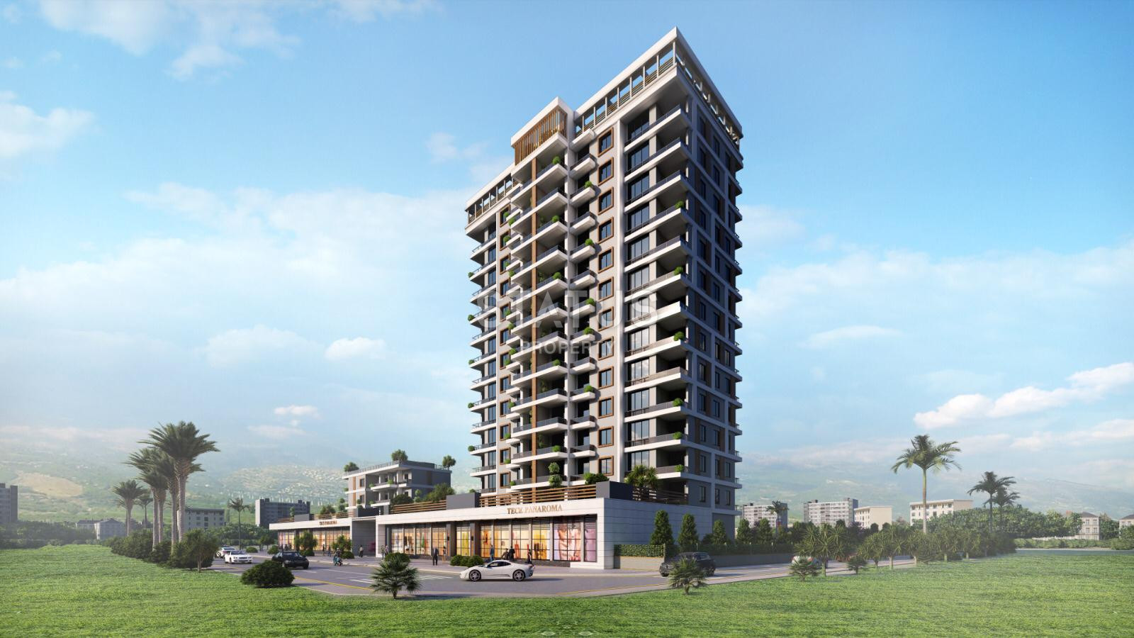 Комплекс на стадии строительства с видовыми квартирами 2+1 – 110 кв м, 3+1 – 120 кв м в районе Тедже, Мерсин. фото 14