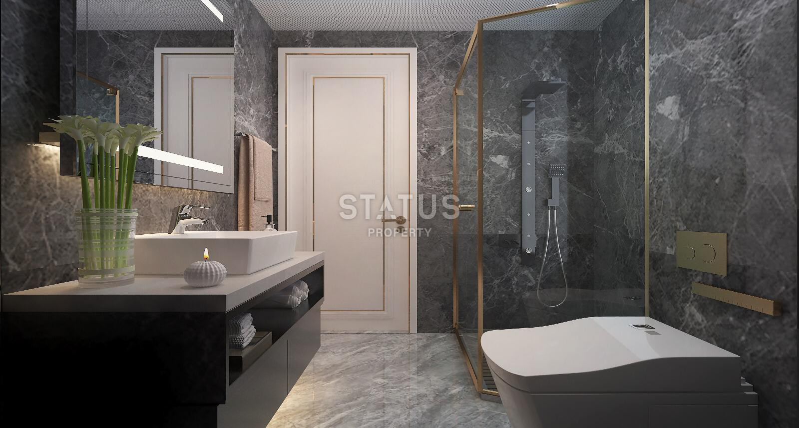 Комплекс на стадии строительства с видовыми квартирами 2+1 – 110 кв м, 3+1 – 120 кв м в районе Тедже, Мерсин. фото 20